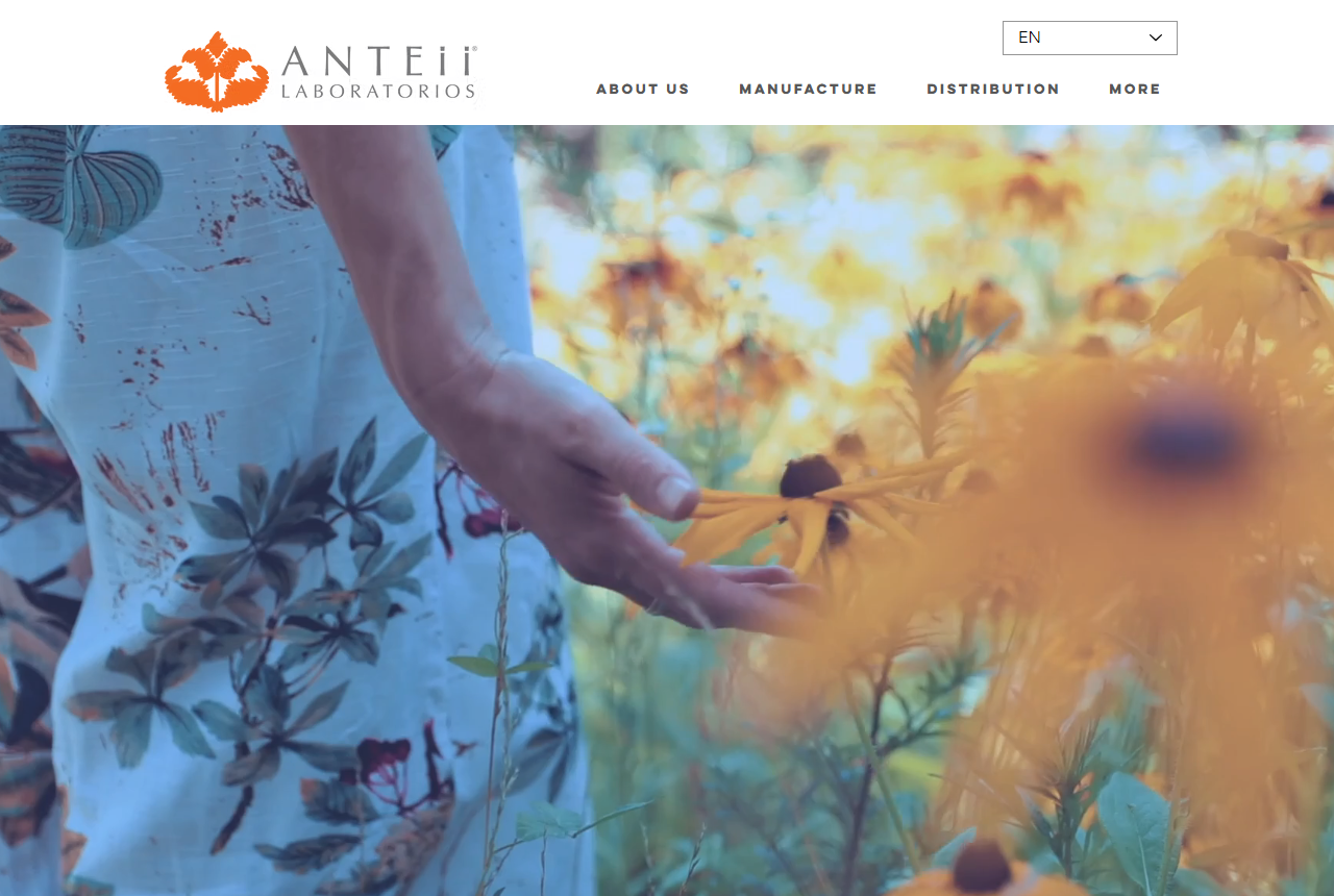 Laboratorios Anteii website