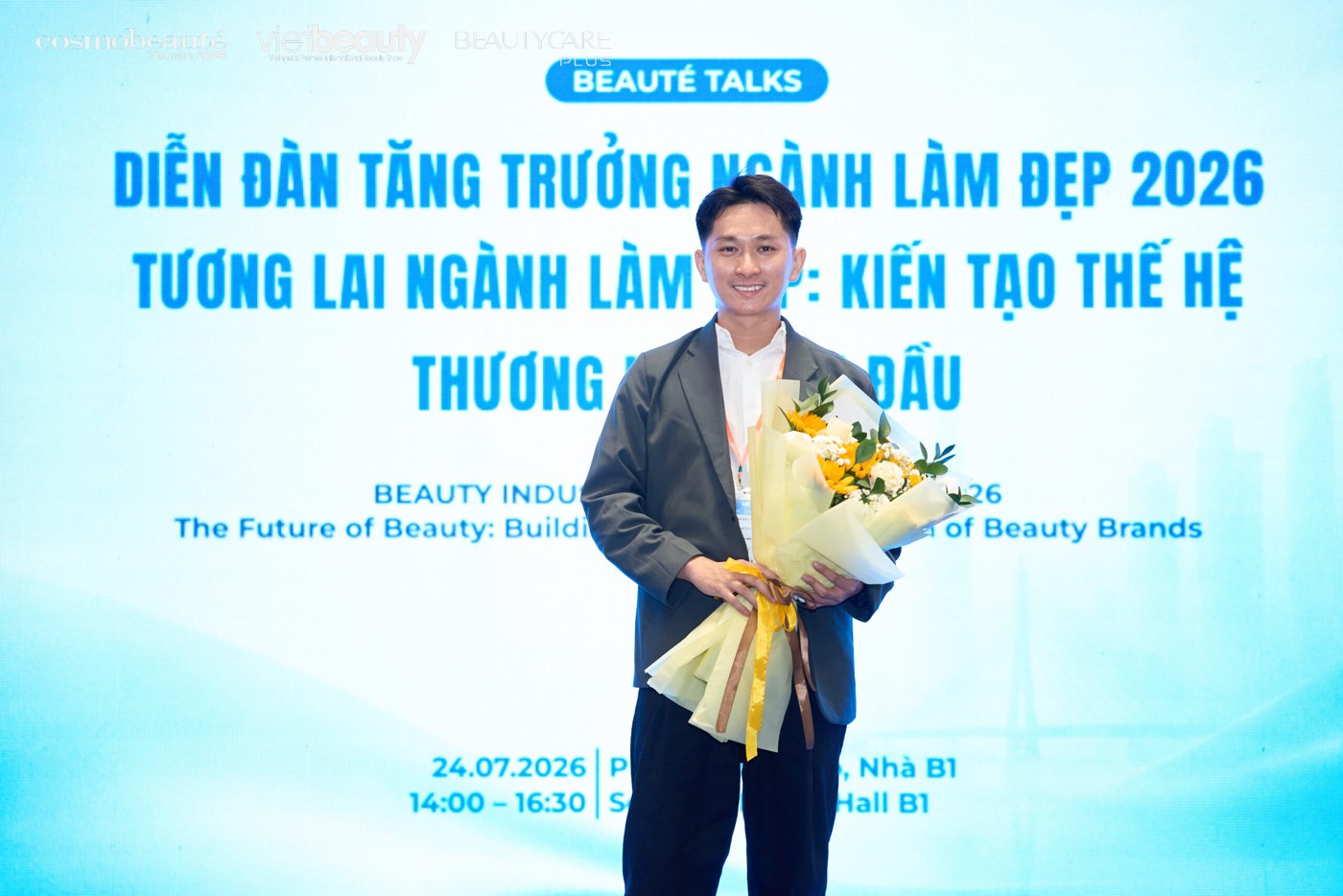 Beaute Talks 2026 main stage at SECC Ho Chi Minh City on 24 July 2026
