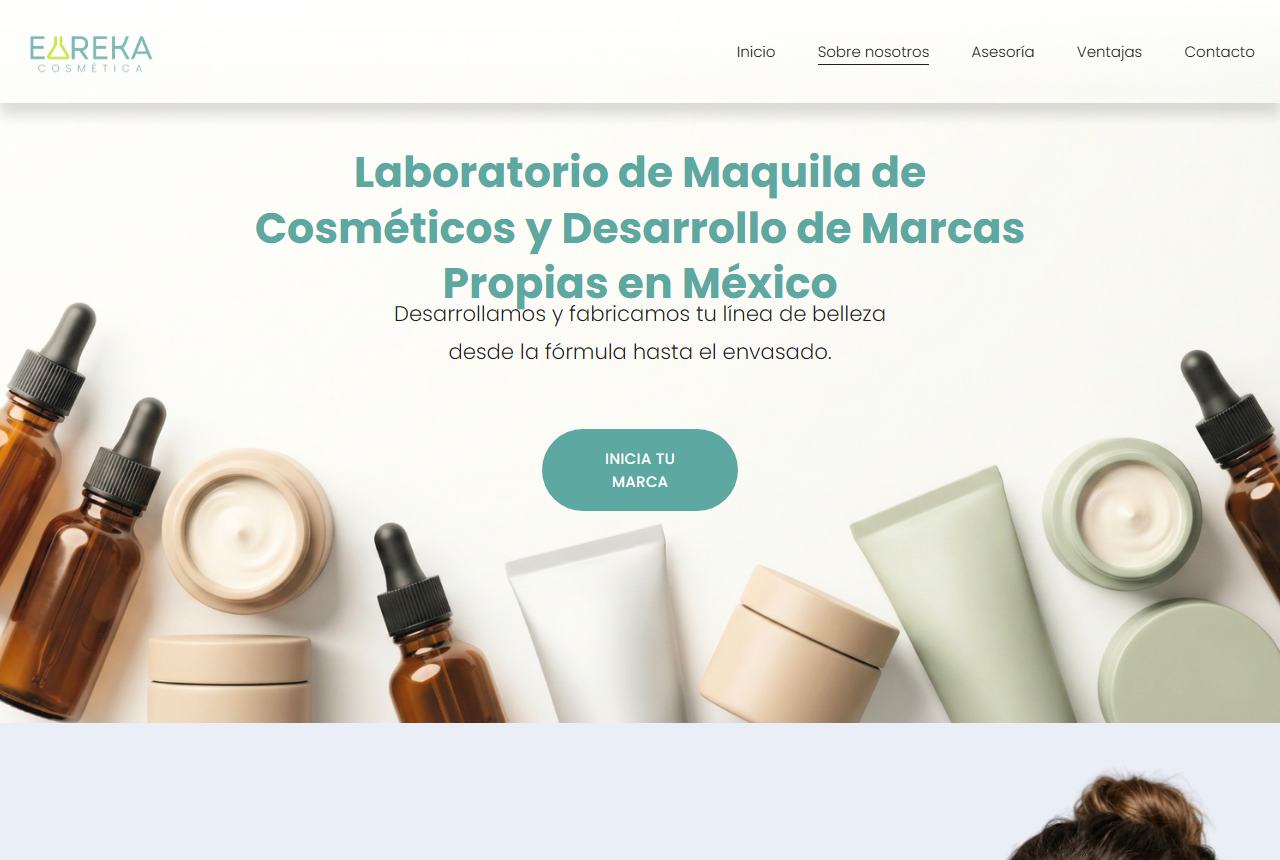 Eureka Cosmetica website