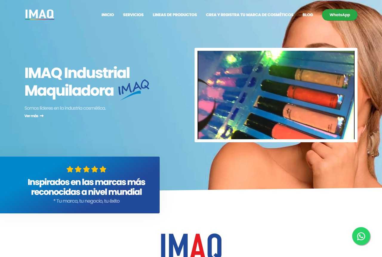 IMAQ Industrial Maquiladora website