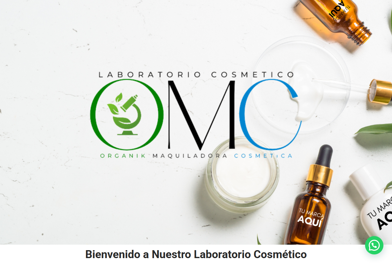 OMC Organik Maquiladora Cosmetica website