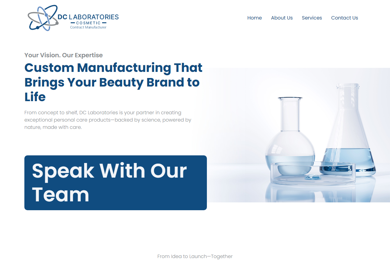 DC Laboratories cosmetic contract manufacturer, Pretoria