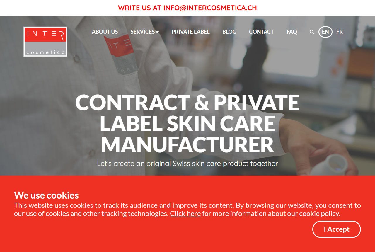 Intercosmetica Neuchatel private label skin care manufacturer