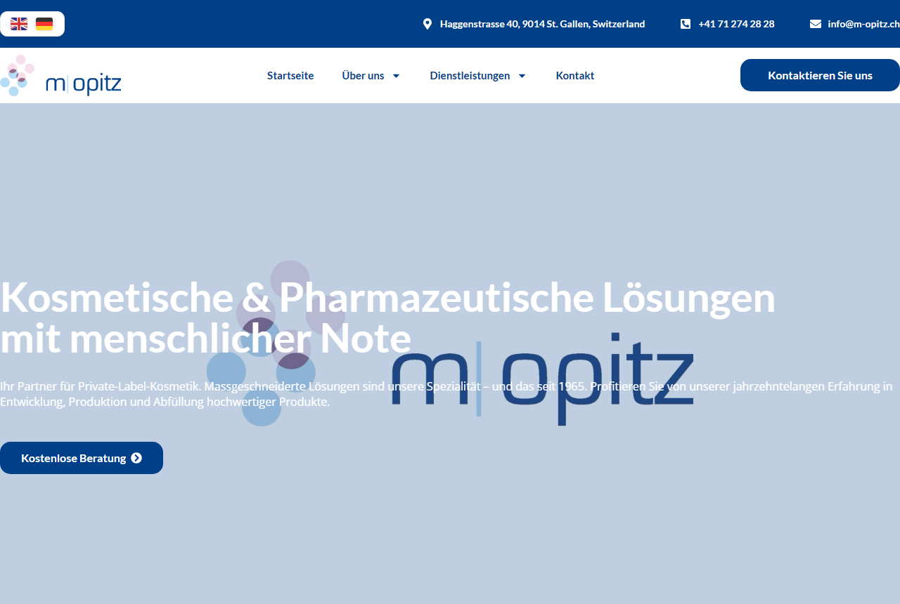 M. Opitz and Co AG St Gallen cosmetic and pharmaceutical manufacturer
