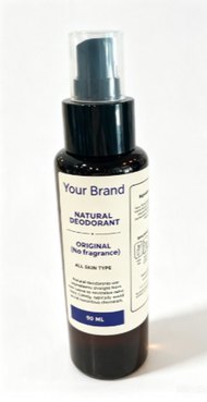 Natural Deodorant Spray - Original 90ml - TikTok viral private label product mock-up, ORIZI Group OEM Malaysia