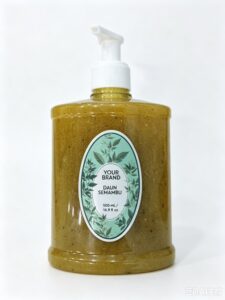 Neem and Bidara Shower Gel 500ml - TikTok viral private label product mock-up, ORIZI Group OEM Malaysia