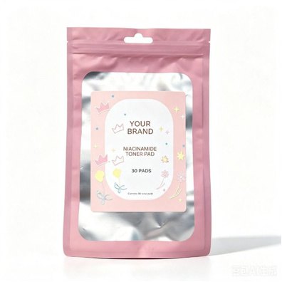 Niacinamide Toner Pad 30 pads - TikTok viral private label product mock-up, ORIZI Group OEM Malaysia