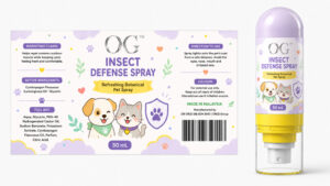 Insect Defense Spray 100ml - ready-to-brand packaging and label layout, OEM private label Malaysia