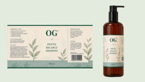 Phyto Balance Shampoo 300ml - ready-to-brand packaging and label layout, OEM private label Malaysia