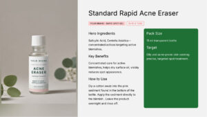 Rapid Acne Eraser 15ml - koperasi private label product, ORIZI Group OEM Malaysia