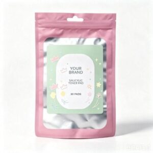 Salicylic Acid Toner Pad 30 pads - TikTok viral private label product mock-up, ORIZI Group OEM Malaysia
