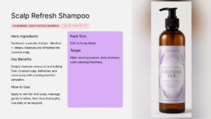 Scalp Refresh Shampoo 500ml - koperasi private label product, ORIZI Group OEM Malaysia