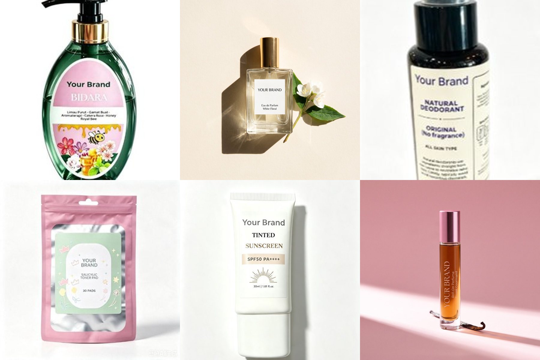 TikTok viral private label products 2026: shower gel, perfume, deodorant, toner pads, sunscreen, roll-on - ORIZI Group Malaysia