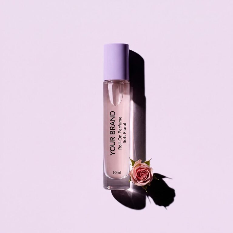 Roll-On Perfume - Soft Floral 10ml - private label OEM mock-up, ORIZI Group Malaysia