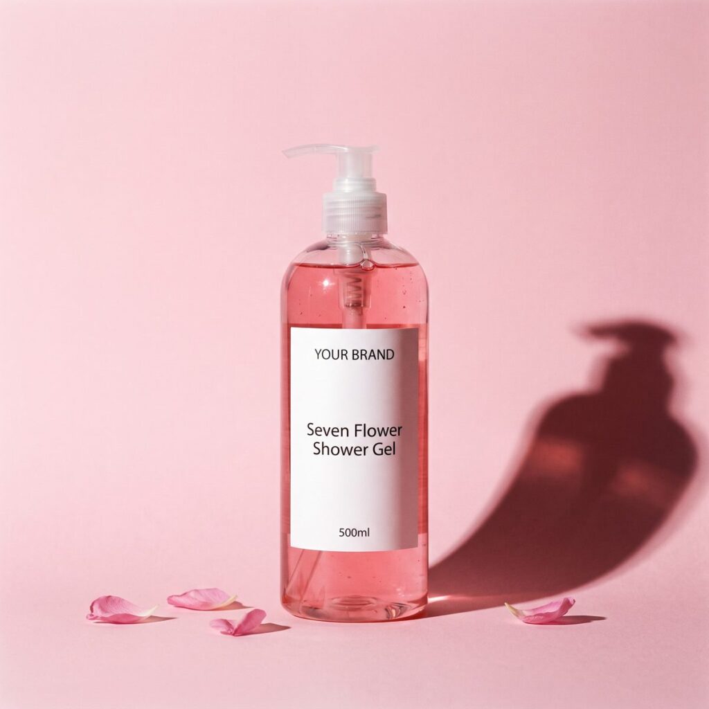 Seven Flower Shower Gel 500ml - private label OEM mock-up, ORIZI Group Malaysia