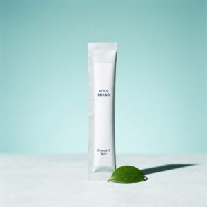 ORIZI Group OEM Vegan Omega-3 Jelly Stick white label stick pack mockup