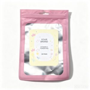 Vitamin C Toner Pad 30 pads - TikTok viral private label product mock-up, ORIZI Group OEM Malaysia
