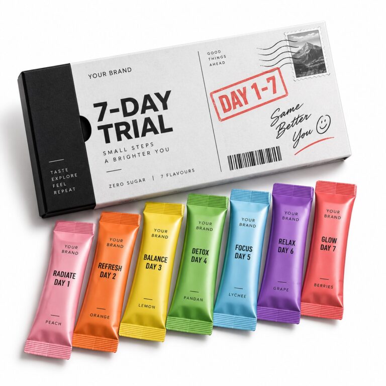 7-Day Trial Mini Pack — private label electrolyte powder, made by ORIZI Group
