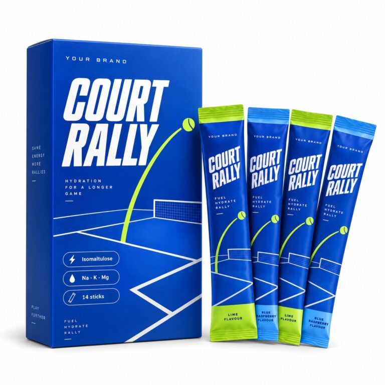 Court Rally Stick — private label electrolyte powder, made by ORIZI Group