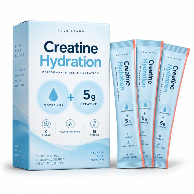 Creatine + Electrolyte Stick (5 g Creatine) — private label electrolyte powder, made by ORIZI Group