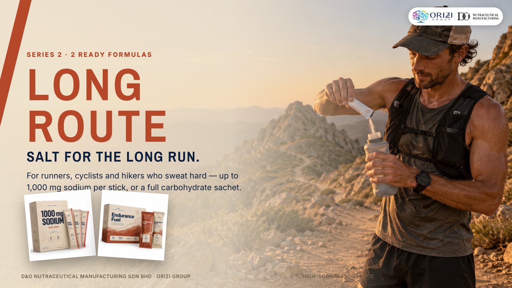 Long Route series — High-Sodium Endurance electrolyte ready formulas