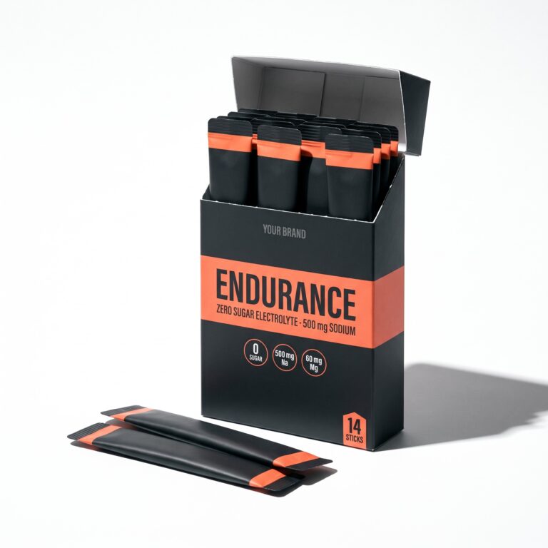 Endurance Zero-Sugar Stick — private label electrolyte powder, made by ORIZI Group