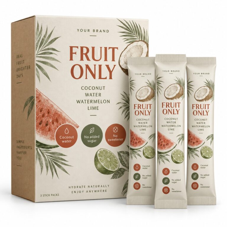 Fruit-Only Hydration Stick — private label electrolyte powder, made by ORIZI Group