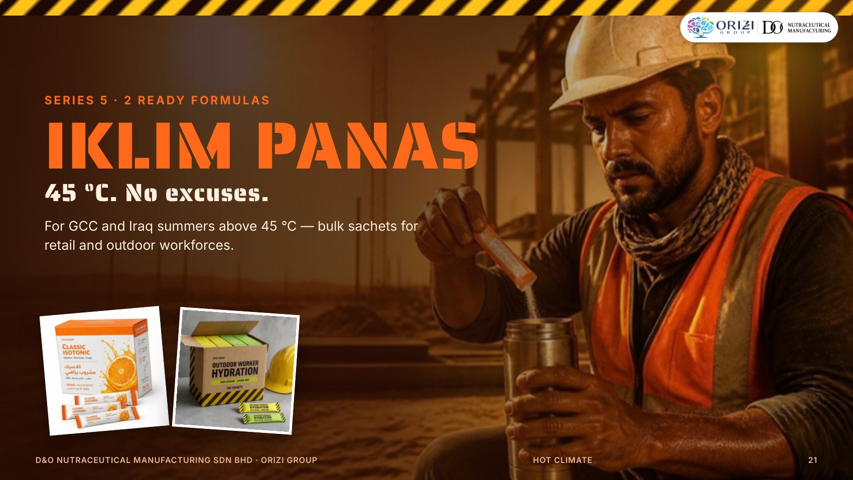Iklim Panas series — Hot Climate electrolyte ready formulas