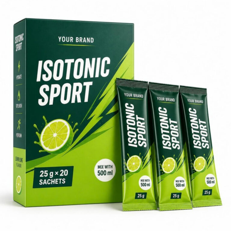 Isotonic Sport Sachet — private label electrolyte powder, made by ORIZI Group