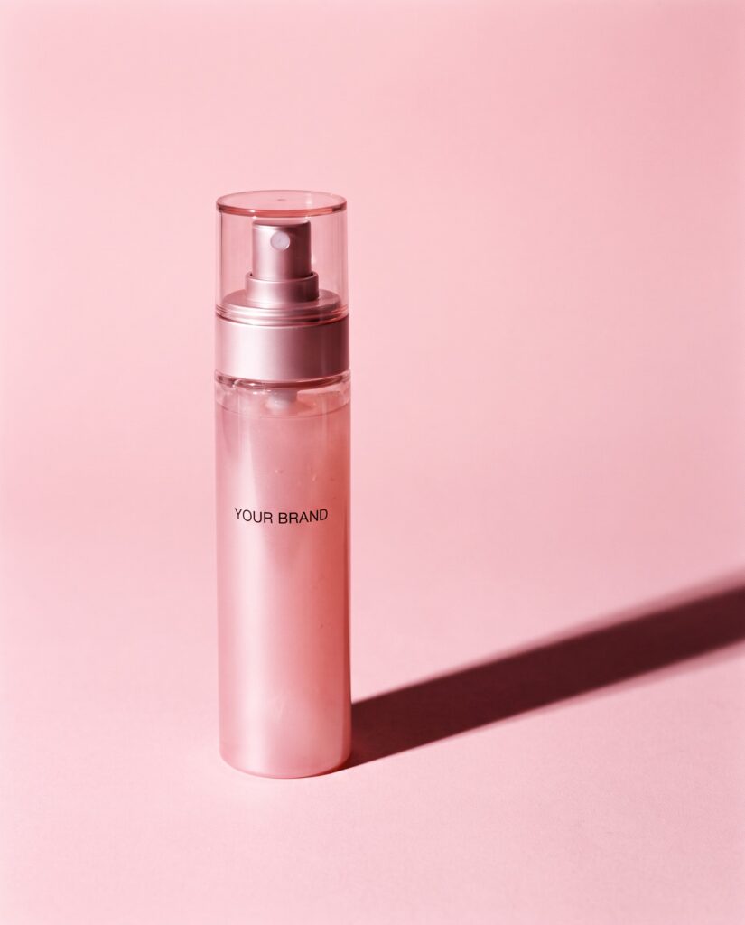 PDRN Collagen Glow Jelly Mist Serum private label concept, unbranded mockup — ORIZI Group Dr Orizi