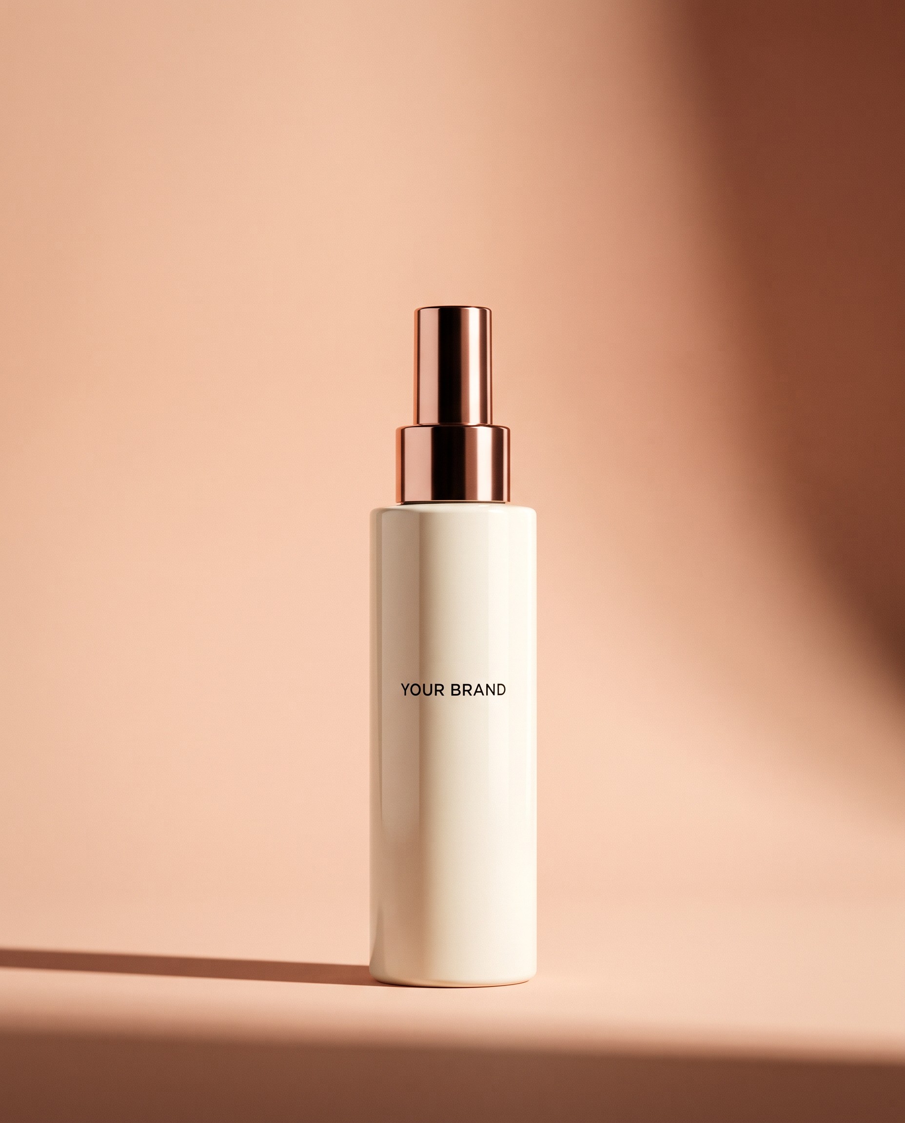 White Truffle Vital Spray Serum unbranded private label concept mockup