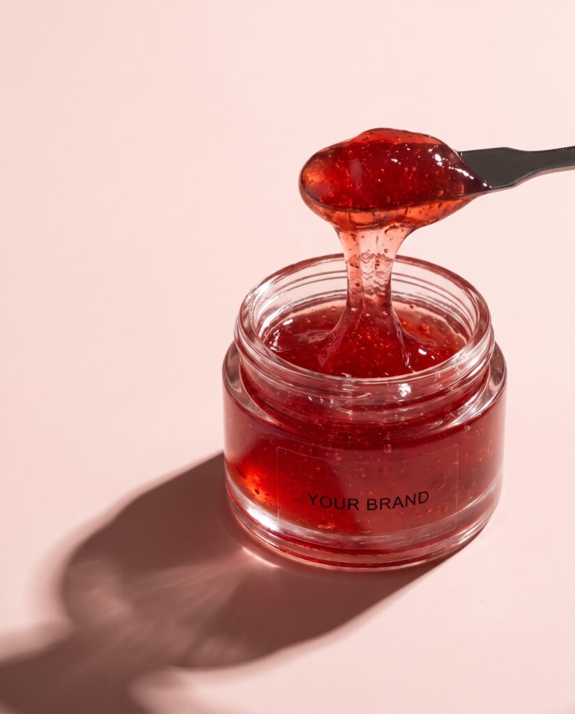Red Smoothie Serum 30 private label concept, unbranded mockup — ORIZI Group Dr Orizi