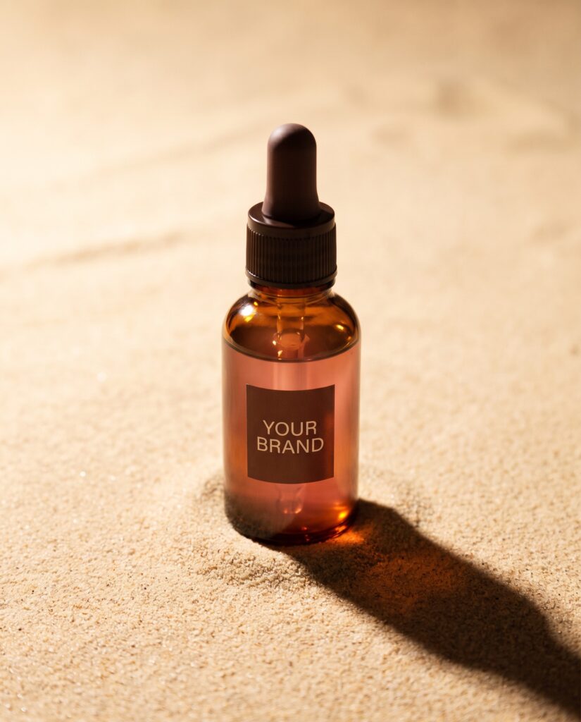 Rose PDRN Firming Serum private label concept, unbranded mockup — ORIZI Group Dr Orizi
