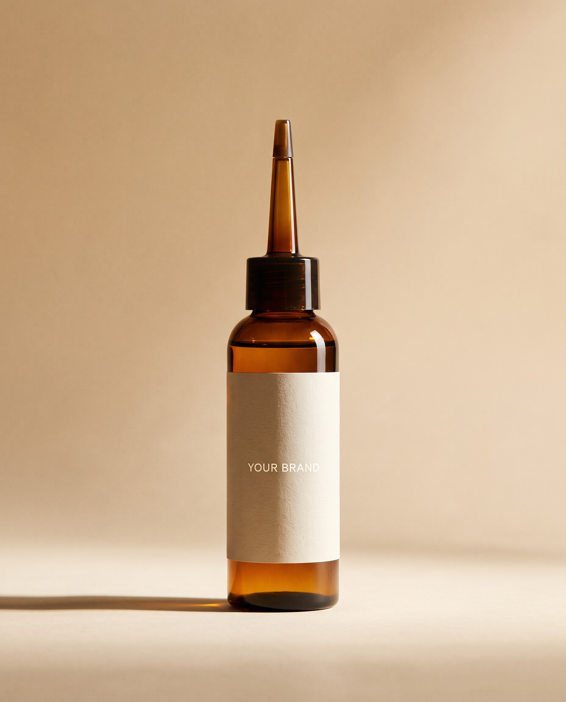 Hair Growth Scalp Serum unbranded private label concept mockup