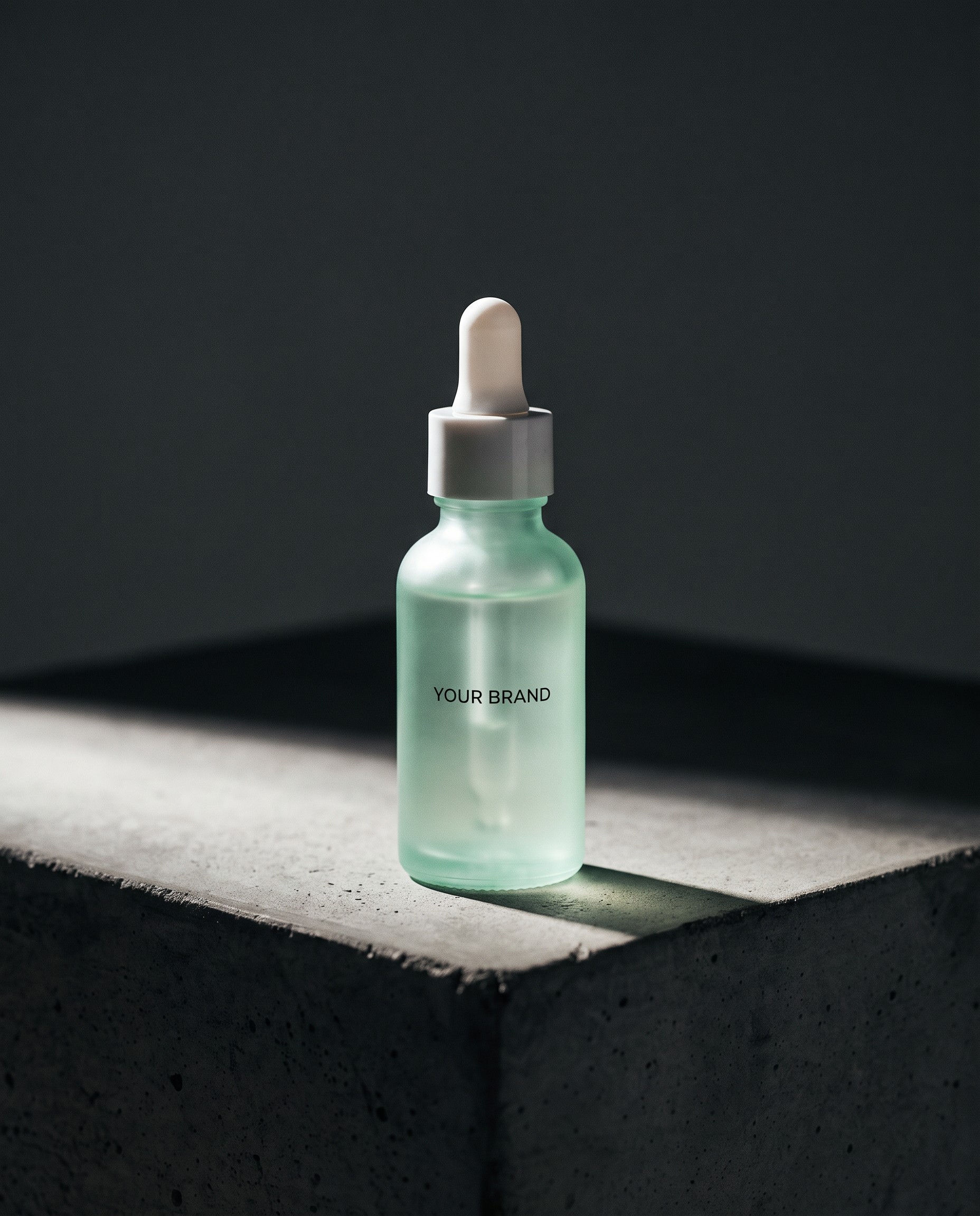 Soothing Serum for compromised skin unbranded private label concept mockup