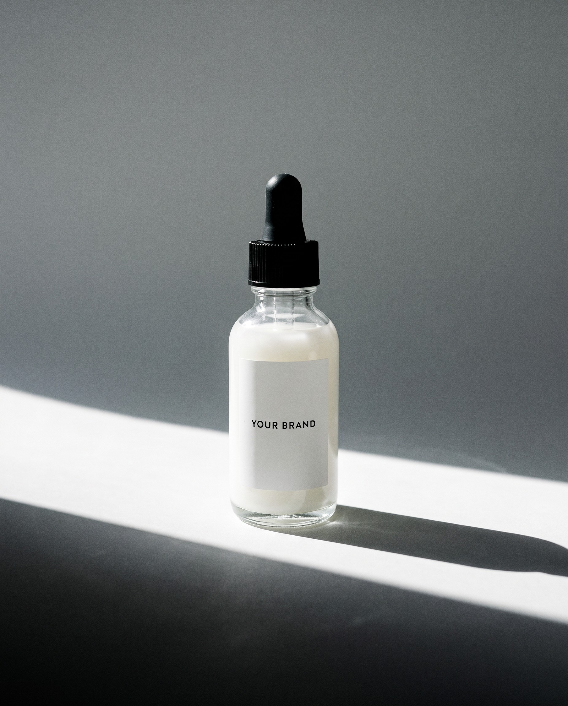 Rice Lipids + Ectoin Microemulsion unbranded private label concept mockup