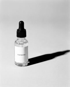 Multi-Peptide + HA Serum private label concept, unbranded mockup — ORIZI Group Dr Orizi