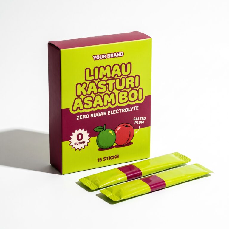 Limau Kasturi Asam Boi Stick — private label electrolyte powder, made by ORIZI Group