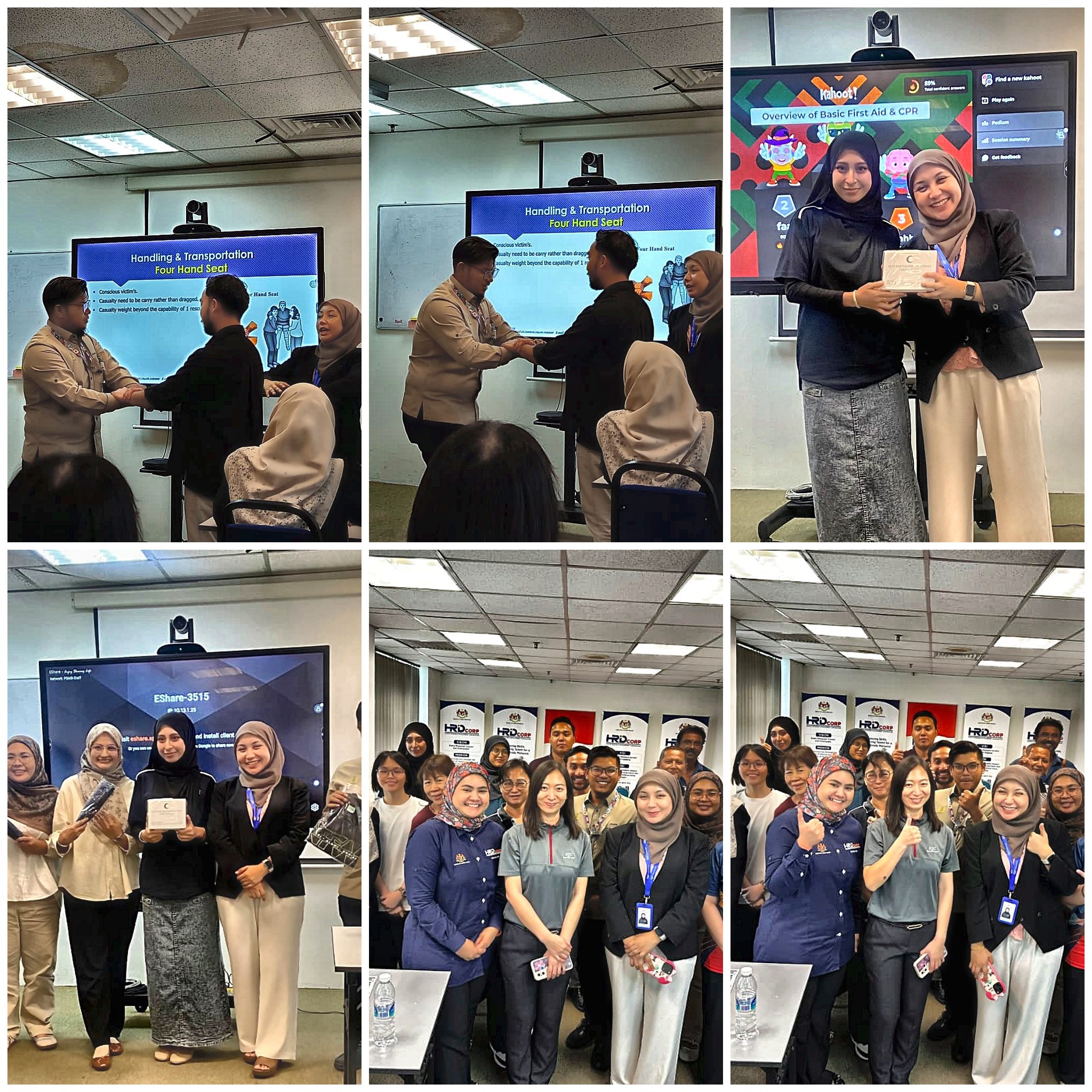 ORIZI Group team at HRD Corp Basic Occupational First Aid training, 28 October 2026