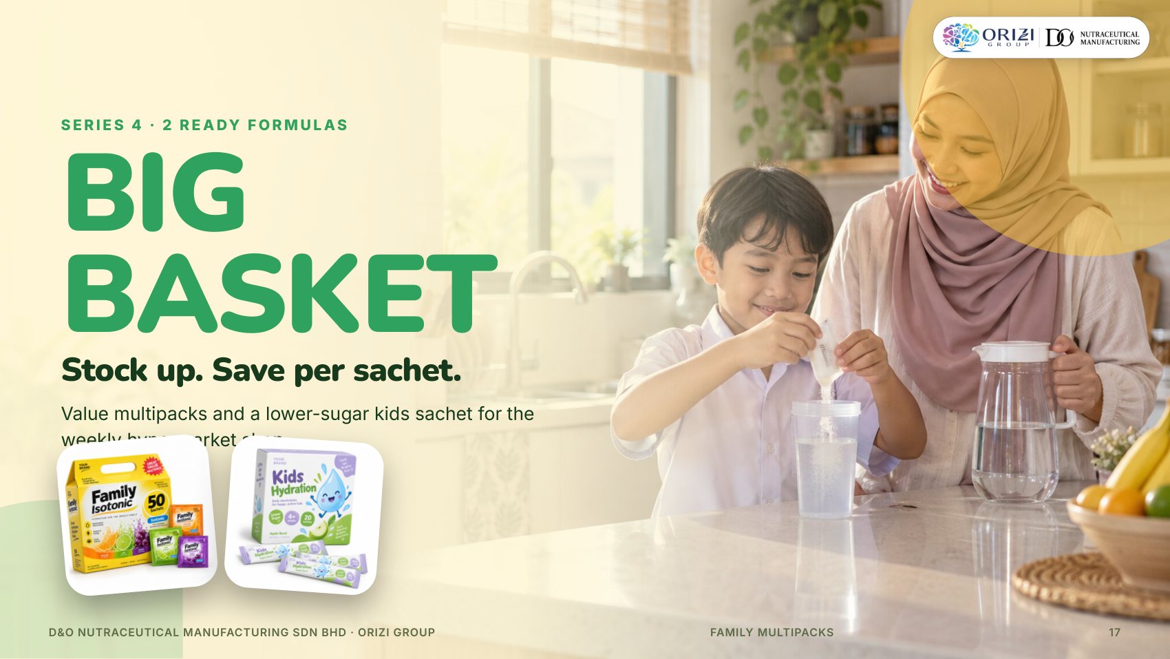 Big Basket series — Family Multipacks electrolyte ready formulas