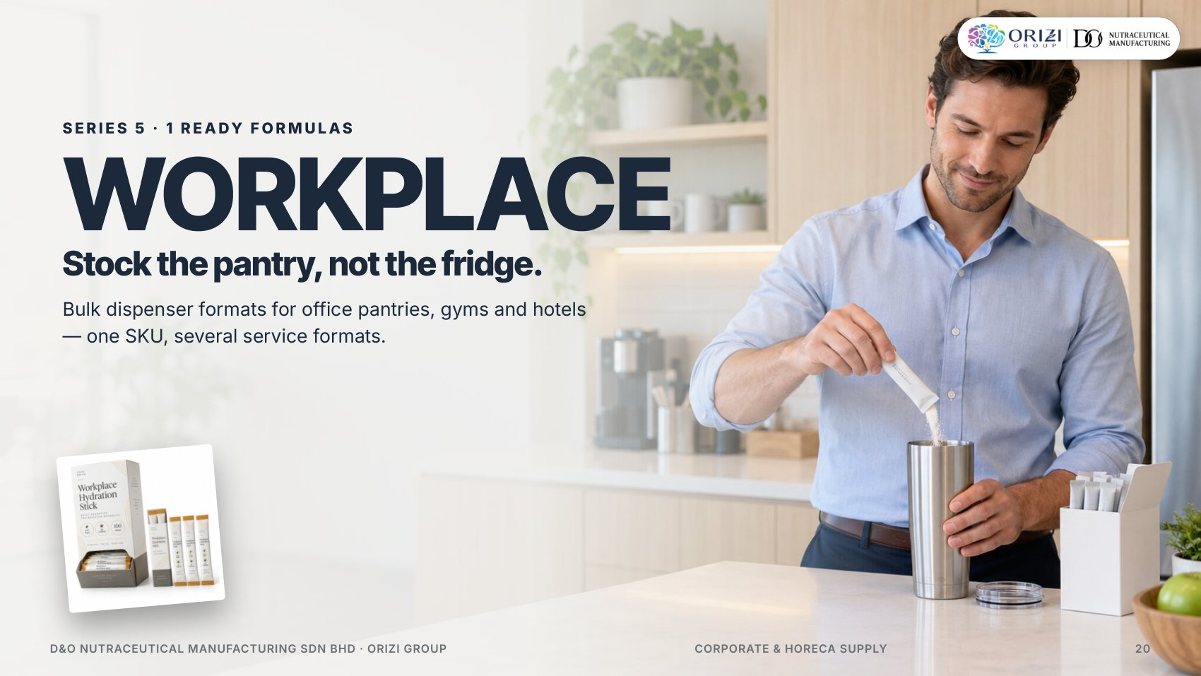 Workplace series — Corporate & HoReCa Supply electrolyte ready formulas