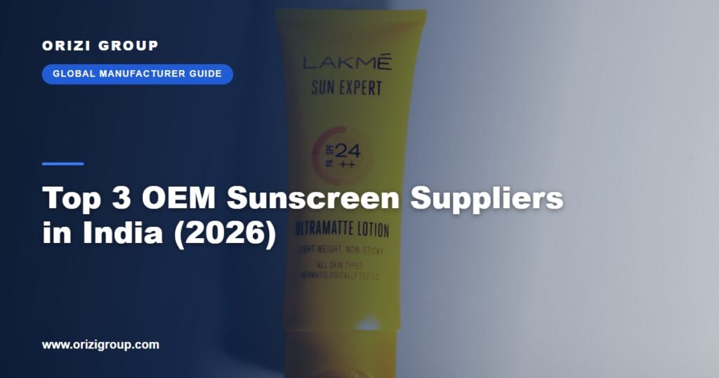 A yellow SPF sunscreen tube on a plain background, representing the Indian OEM sunscreen contract manufacturers covered in this 2026 guide