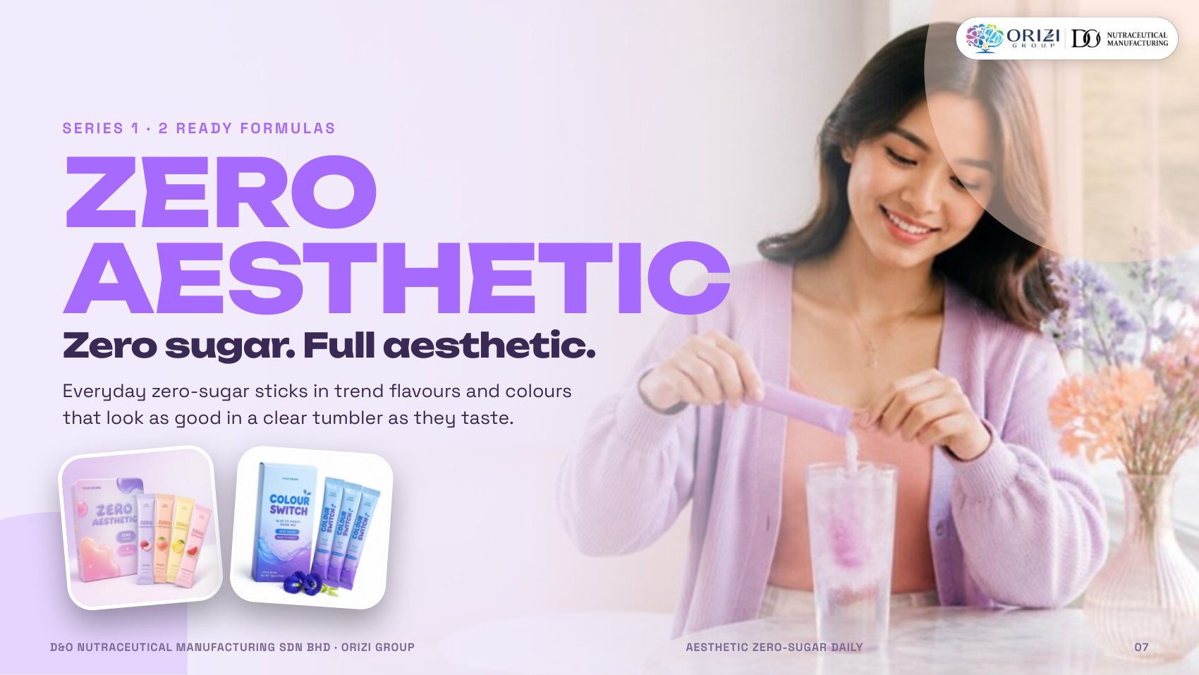 Zero Aesthetic series — Aesthetic Zero-Sugar Daily electrolyte ready formulas